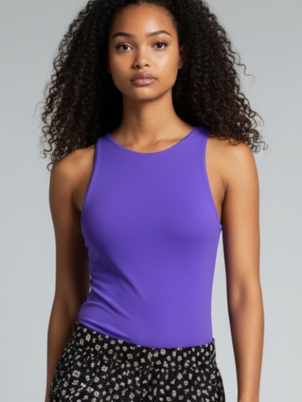 SWS Contour Purple High-Cut Bodysuit size medium NWT